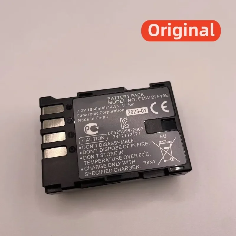100% оригинал, 1860 мАч для Panasonic DMW-BLF19E BLF19GK DMC-GH3 GH4 GH5 GH5S GH3GK GH4GK G9 G9LGK аккумулятор для камеры