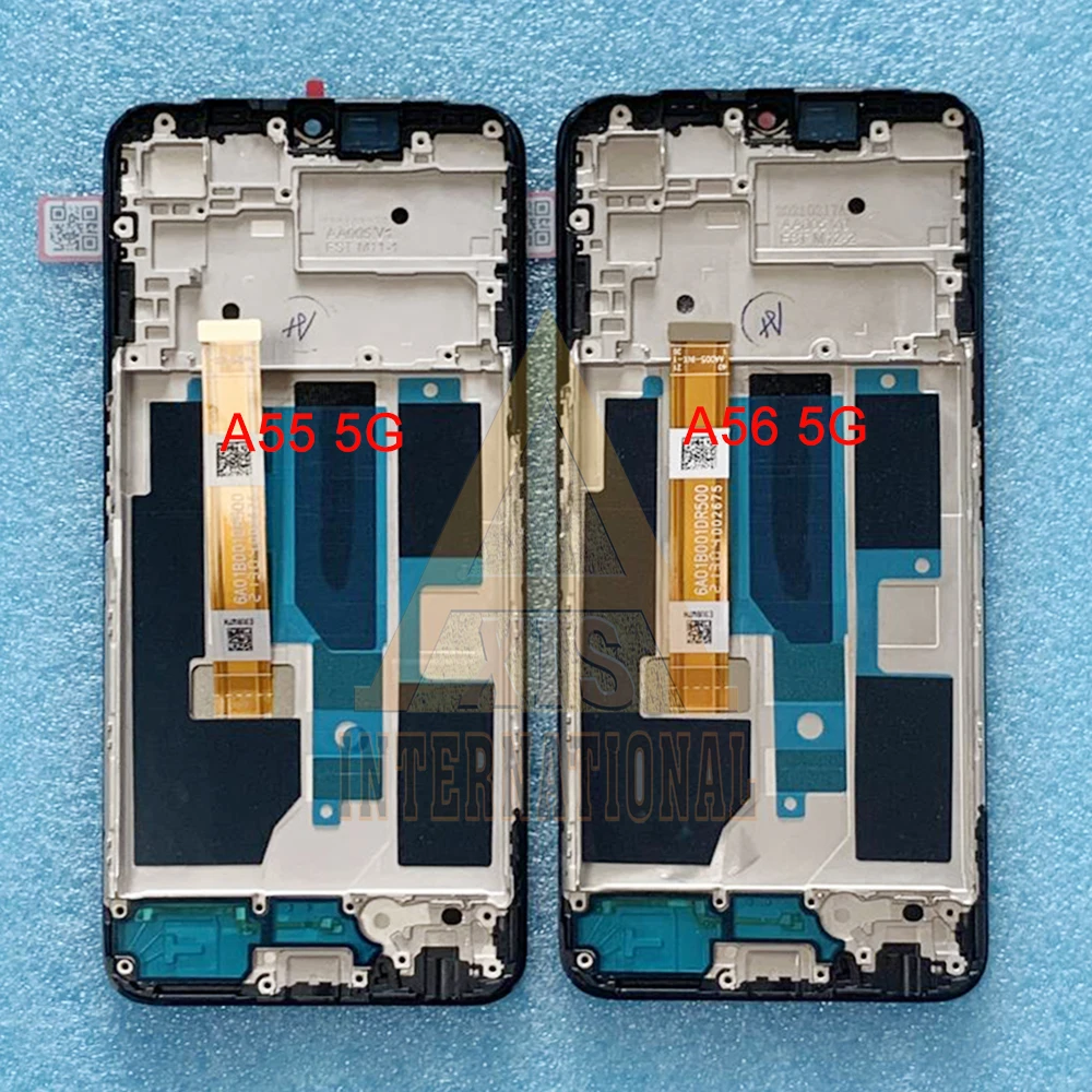 Оригинальный сенсорный ЖК-экран 6,5 дюйма для Oppo A55 5G LCD PEMM00, дигитайзер сенсорной панели для Oppo A56, зеркальная рамка PFVM10, дисплей