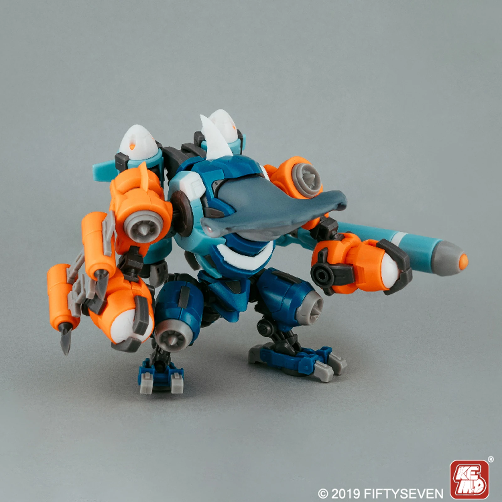 Фото Moqi KEMO NO.57 Hunter Squad 1/24 Набор моделей акулы-меха — оригинальный китайский дизайн №3