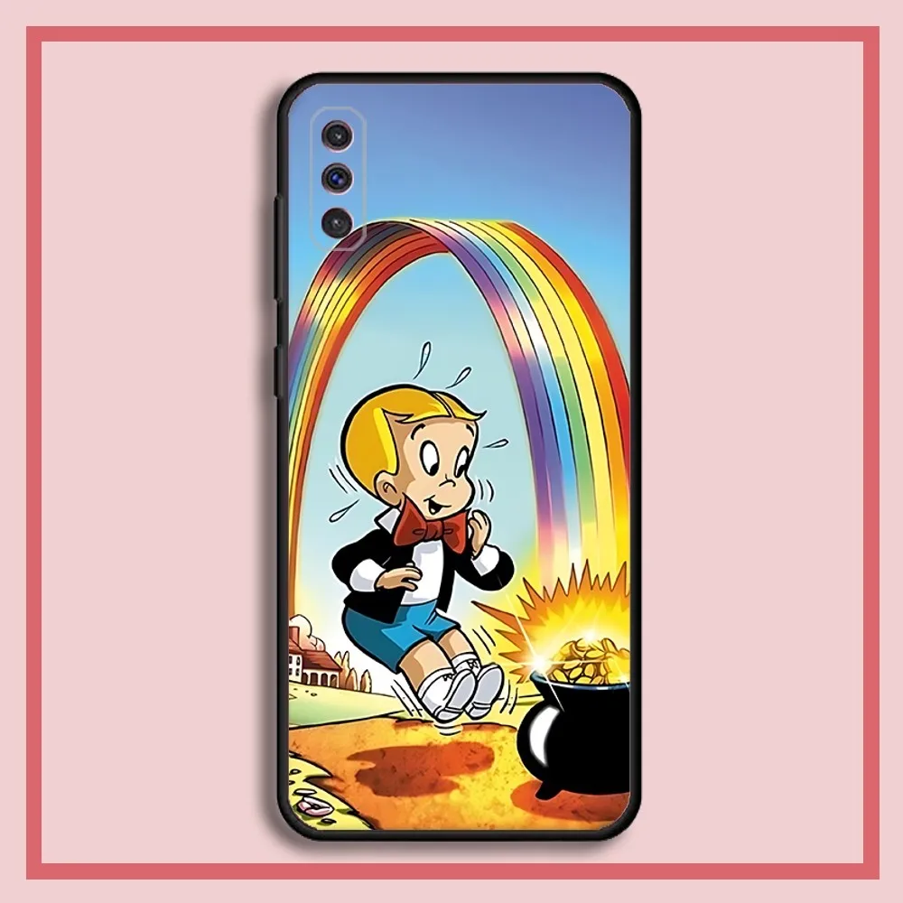 Фото Чехол для телефона Richie Rich Cartoon для Samsung S23,23,22,30,21,10,9,Note20 Ultra,Lite,Ultra,5G,Plus,FE, черный мягкий чехол №4
