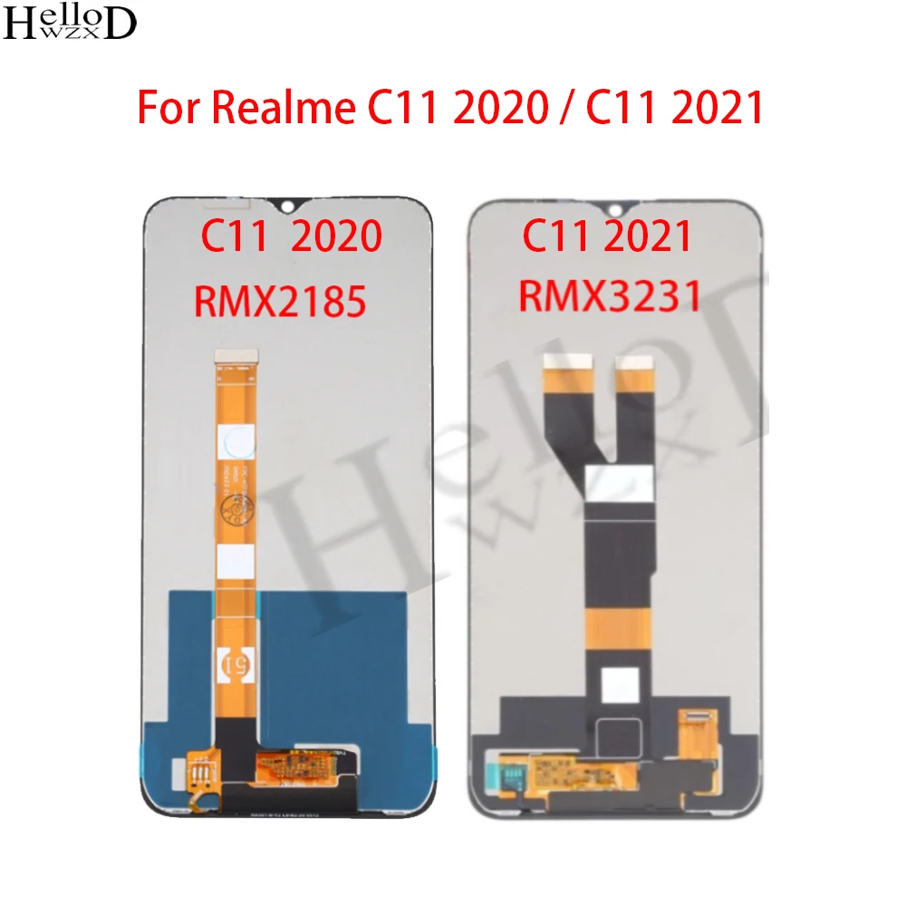 ЖК-дисплей для Realme C11 2021 RMX 3231, ЖК-дисплей для Realme C11 2020 RMX2185, сенсорный экран в сборе, замена