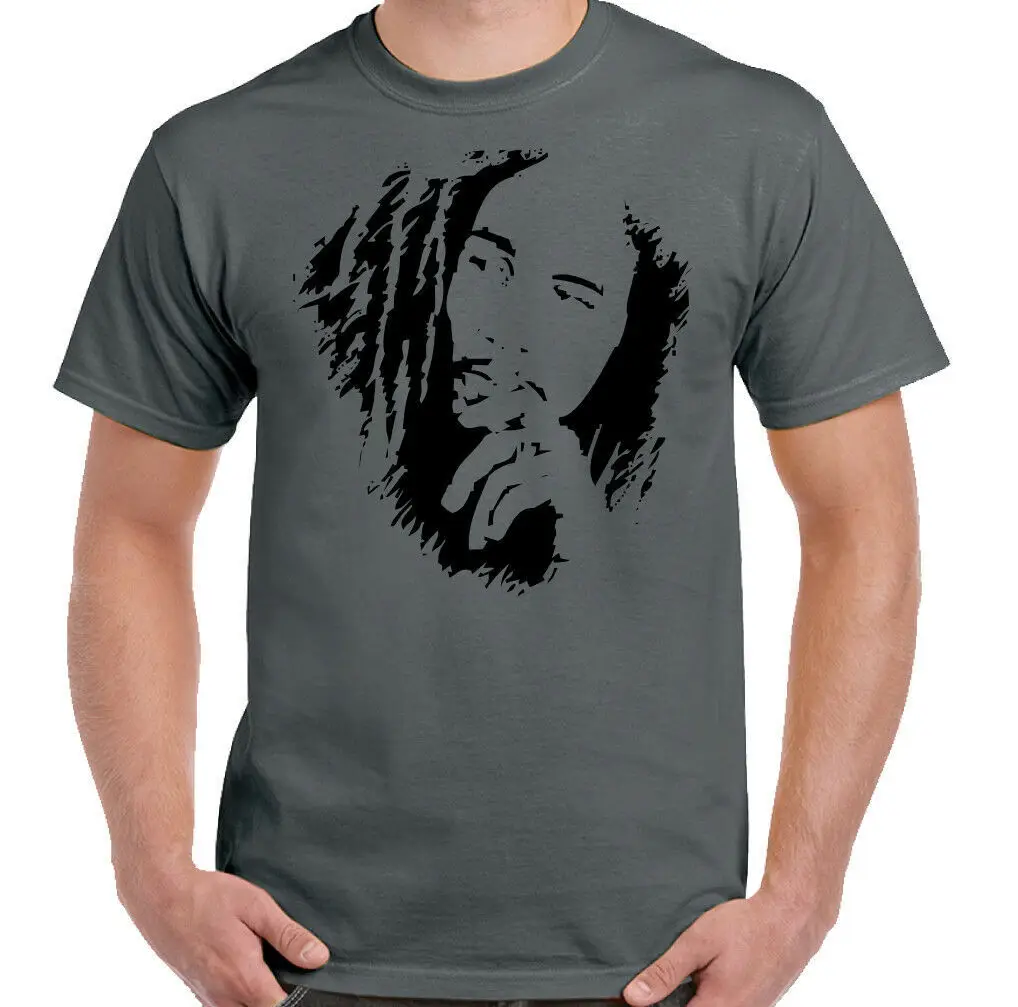 Футболка Marley, Hommes Reggae Haut Jamaica The Wailers Jamaican Drapeau