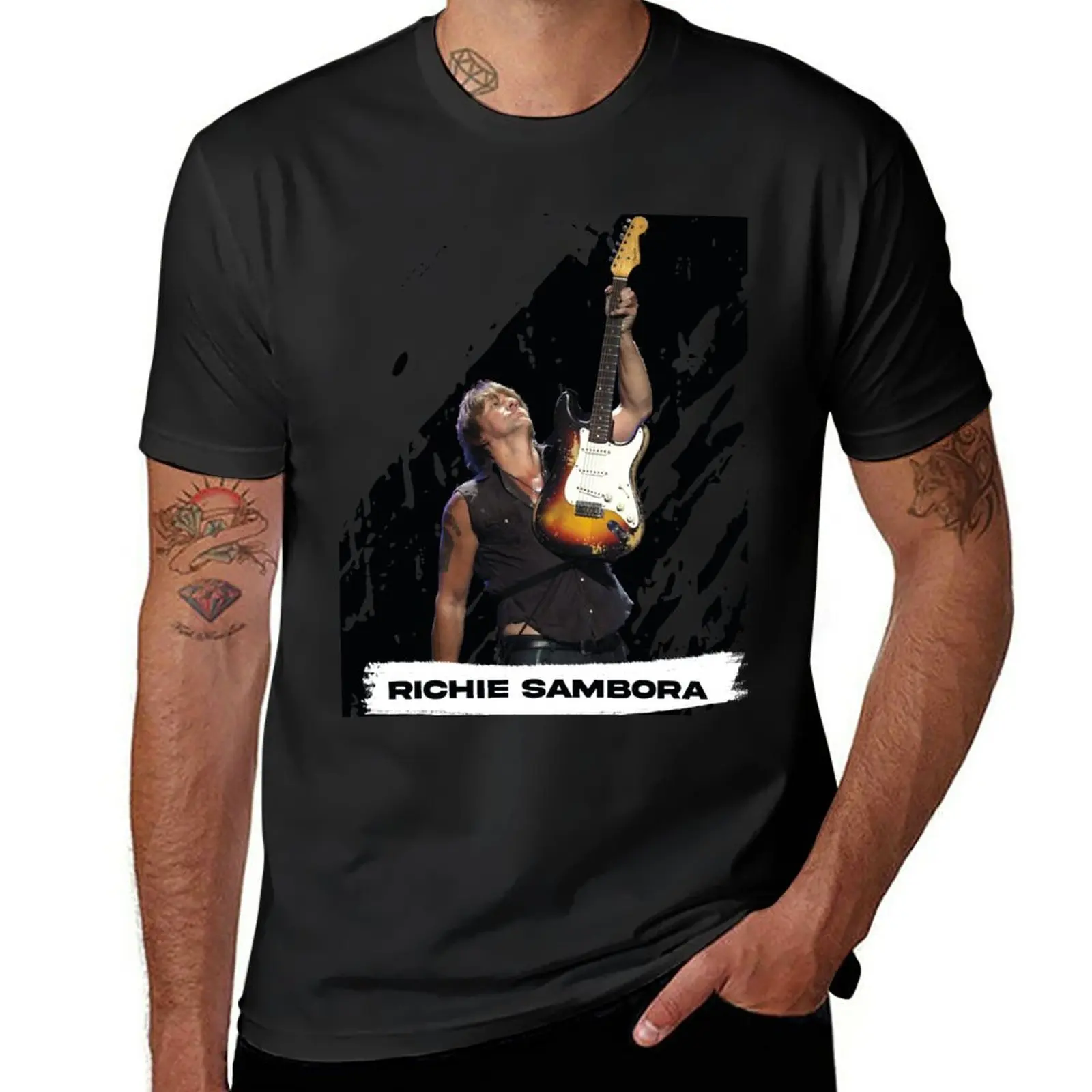 Richie Sambora футболка заготовки на заказ Эстетическая одежда футболки для мужчин