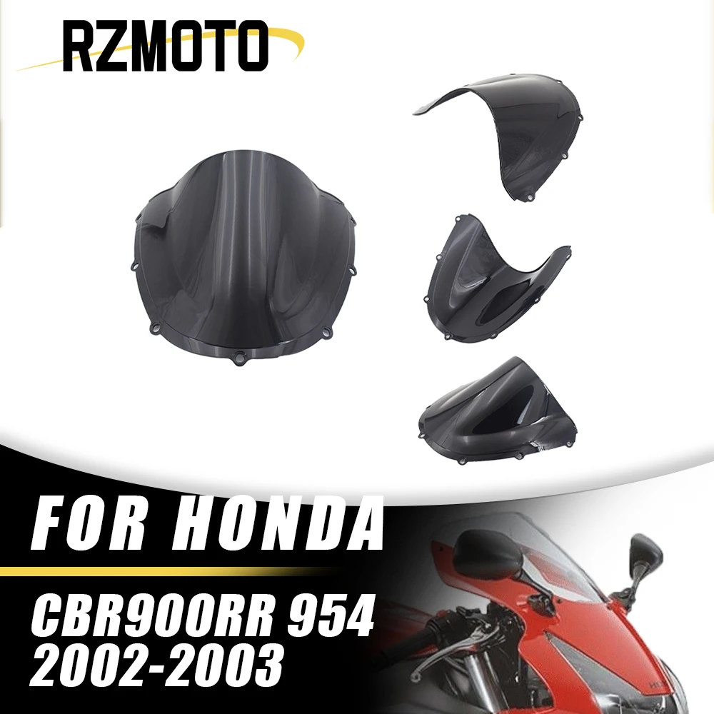Для Honda CBR 900RR 954 2002 2003 новый прозрачный мотоциклетный двойной пузырь лобовое стекло обтекатель лобовое стекло экран CBR900RR CBR954RR