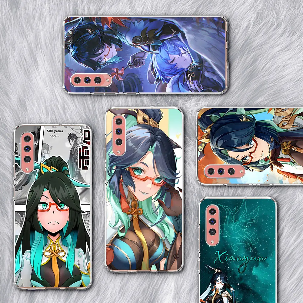 Ударопрочный чехол Xianyun Genshin для Samsung Galaxy A03, A04s, A20e, A40, A04, A50, A50s, A20, A30, A7, A8, A10s, A20s, прозрачный мягкий чехол для телефона