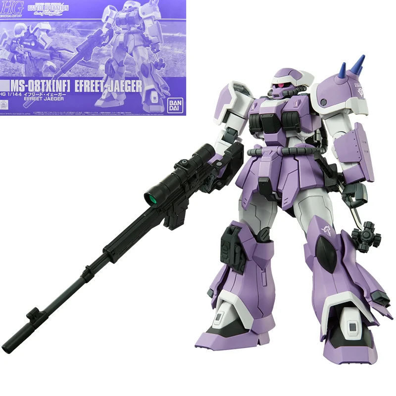 Оригинальная оригинальная модель в сборе Gundam HGUC 1/144, фотоэлемент, Jaeger Gunpla, аниме экшн-фигурки, игрушки, подарок для детей