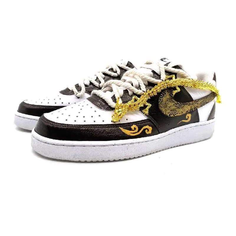 Фото 【Настроить】Nike Court Vision 1, обувь для скейтбординга, мужские кроссовки, DH2987-101 №3