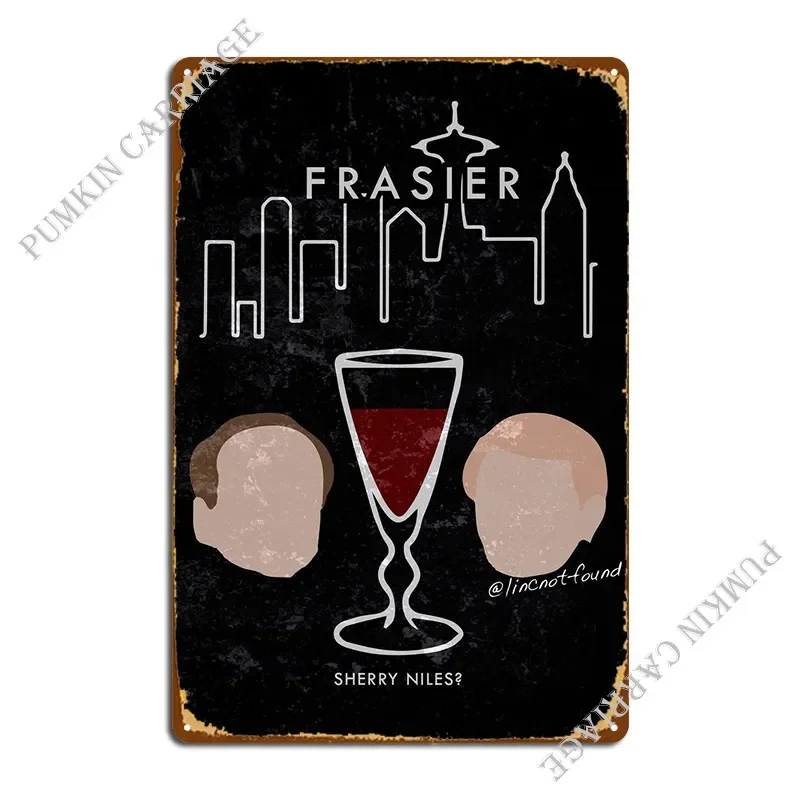 Металлическая вывеска Frasier, украшение для вечеринки, печать, тарелки для паба, ретро жестяная вывеска, плакат