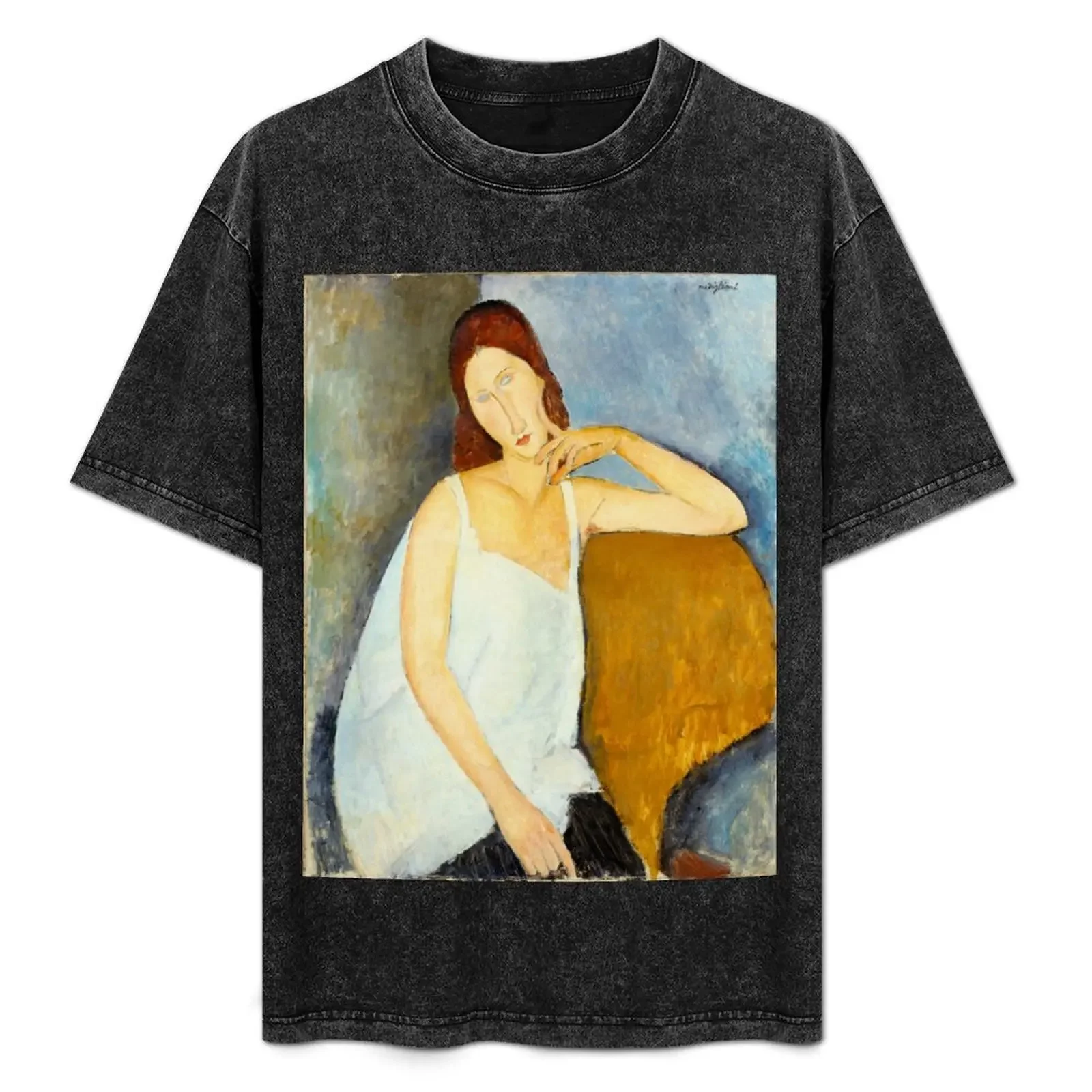 Жанна Хобютанная от Amedeo Modigliani, 1919 г. Футболка для мальчика, белые однотонные дизайнерские рубашки, хлопковая футболка для мужчин