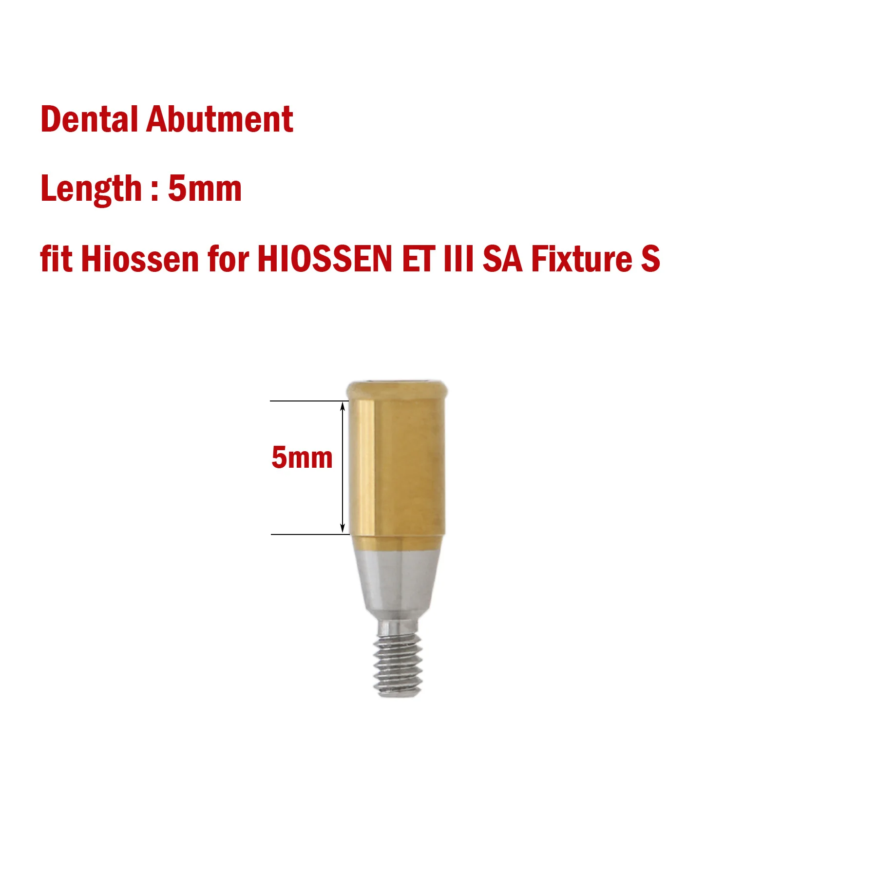 Приспособление для зубного импланта Abutment мужская шапка Kit Regular 5 мм Fit Hiossen ET III SA приспособление S