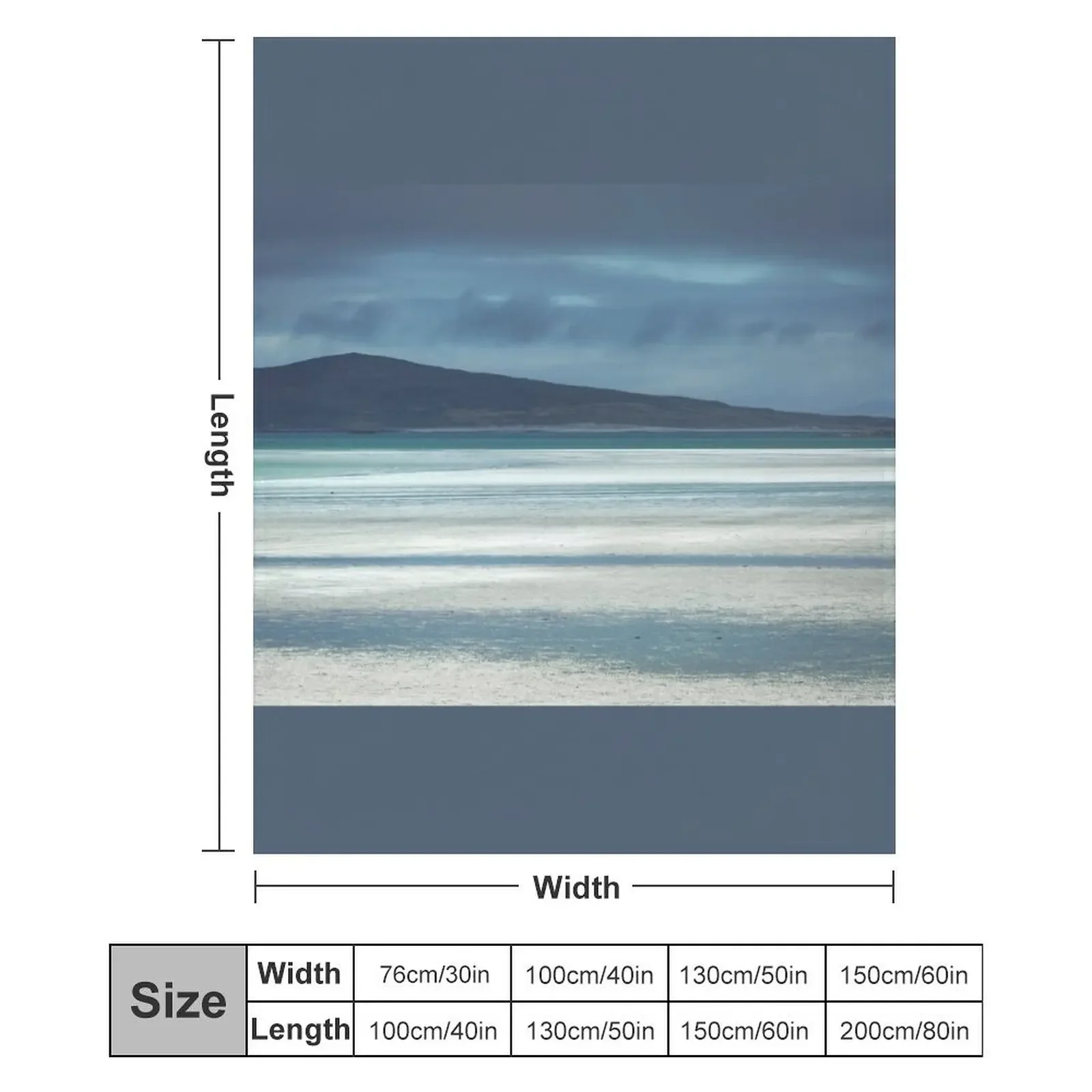 Одеяло Outer Hebrides North Uist Clachan Sands Scotland, одеяла для детей, туристические рождественские подарки, одеяла (art.: 3920cd6ae7af6) - 3920cd6ae7af6