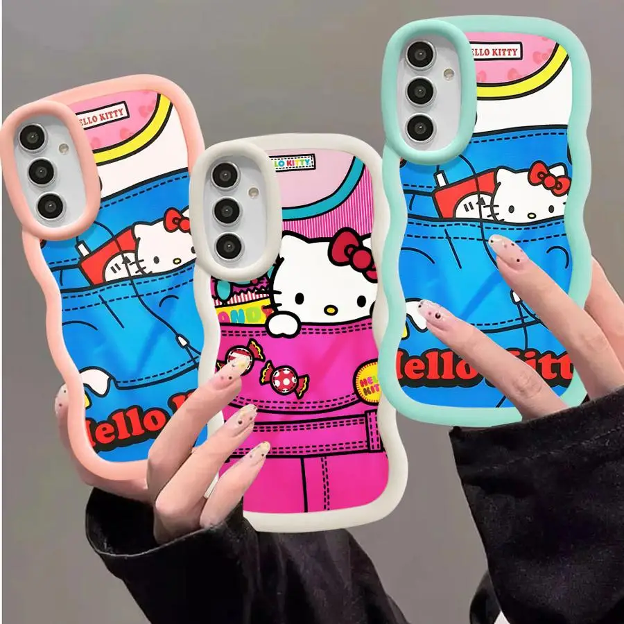 Cute Cat H-elloS K-ittyS Soft Phone Cover Case for Samsung Galaxy A21s A11 A26 A34 A36 A13 A14 A33 A35 A16 A12 A15