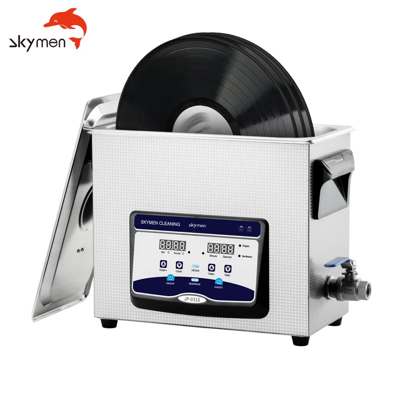 Популярный хит продаж Skymen JP-031S 6,5 л цифровой настольный лабораторный ультразвуковой очиститель виниловых пластинок