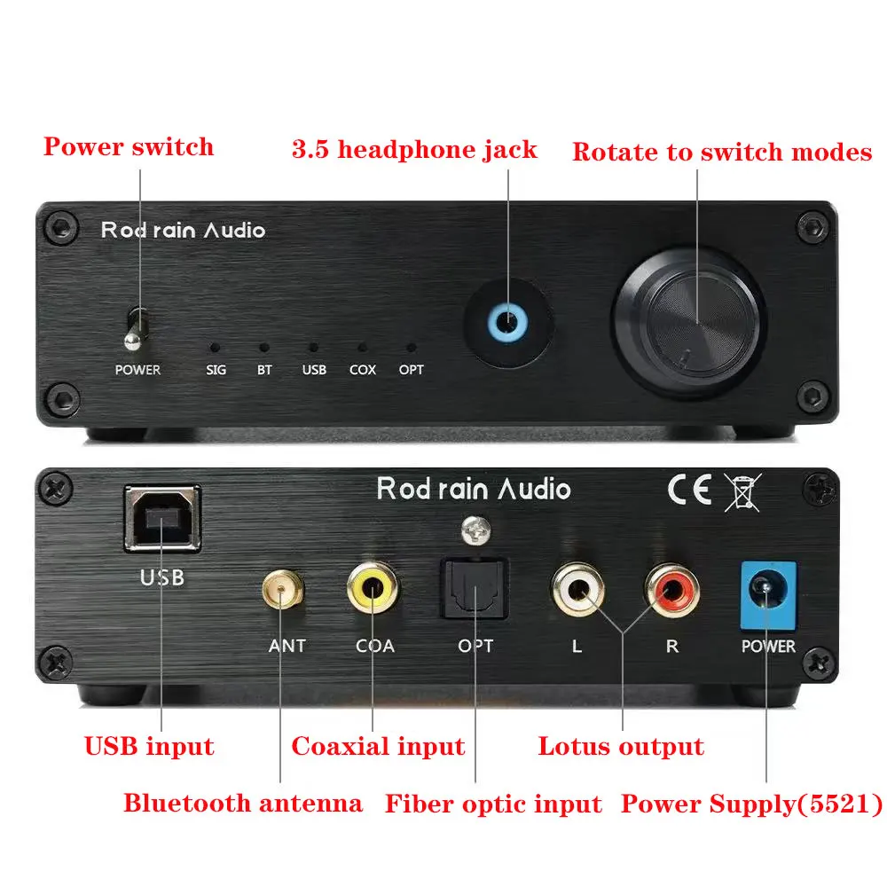 Двойной параллельный декодер PCM1794 QCC5125 Bluetooth 5,1 USB звуковая карта усилитель для наушников супер CSR8675 5,0