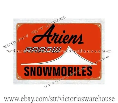 1p,1960s 70s Ariens Snowmobiles Brillion Wisconsin металлическая жестяная вывеска художественный постер