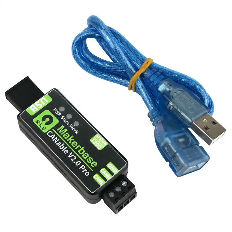 Фото Анализатор адаптера Makerbase CANable 2.0 USB-CAN с чехлом CANFD Slcan SocketCAN CANdleLight Klipper для Raspberry Pi №3