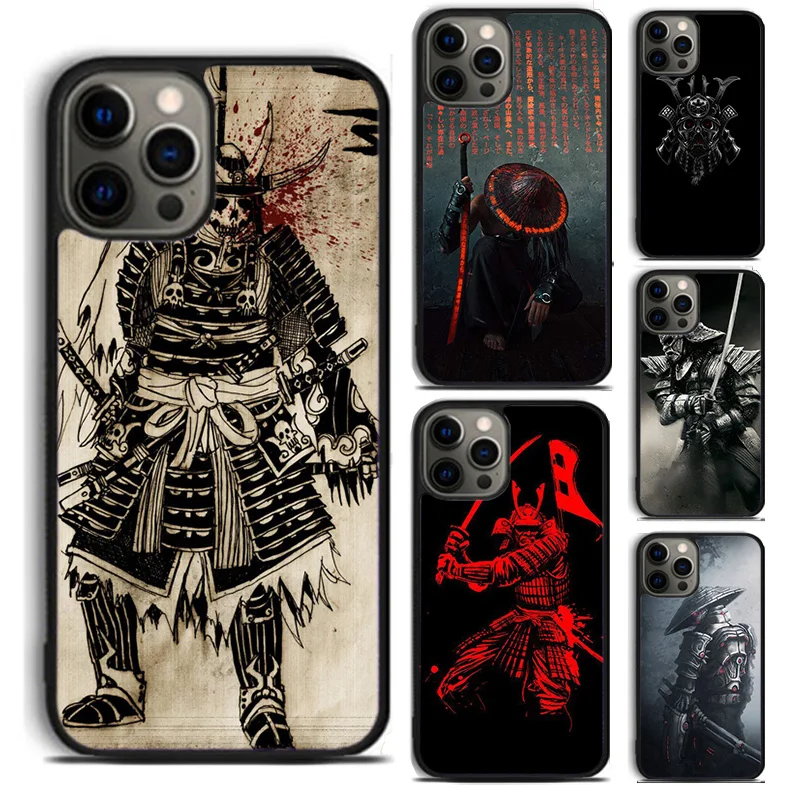 Японский чехол для телефона Ronin Samurai для iPhone 16 15 14 Plus X XR XS apple 16 11 12 13 mini Pro Max