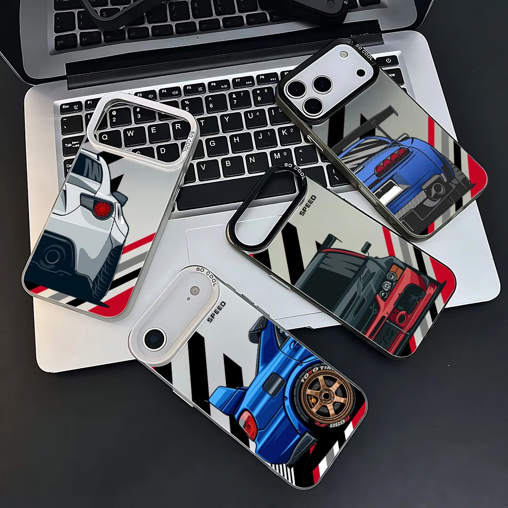 Мультяшный модифицированный матовый чехол для телефона JDM Car, Huawei Honor 400 200 90 X6b X7a X5 X8a X9b X7b X9C X5C 70 nova 11 10 Smart Lite 4G 5G
