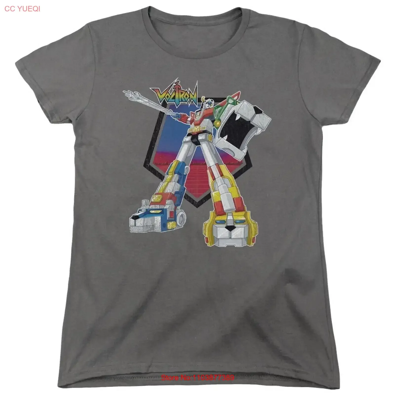 Voltron Blazing Sword Женская футболка винтажная стираная дышащая дизайнерская одежда Мягкая графическая слегка уличная одежда унисекс