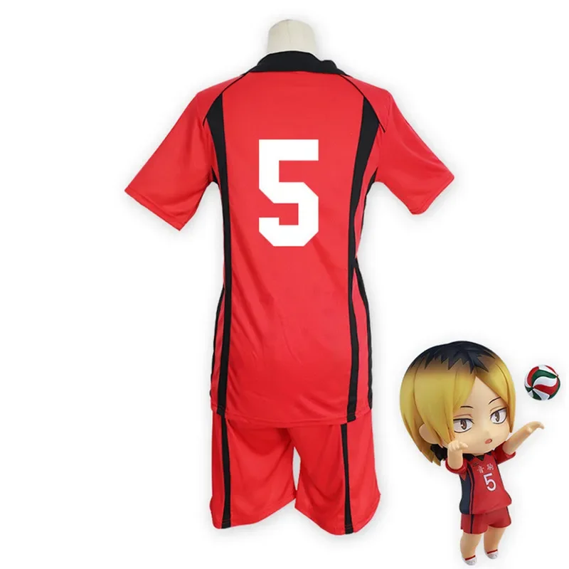Фото Haikyuu Nekoma Sma #5 1 Kenma Kazume Kuroo Tetsuro Cube Cosplay Bola Voli Tim Джерси Pakaian Olahraga Seragam Бару №5