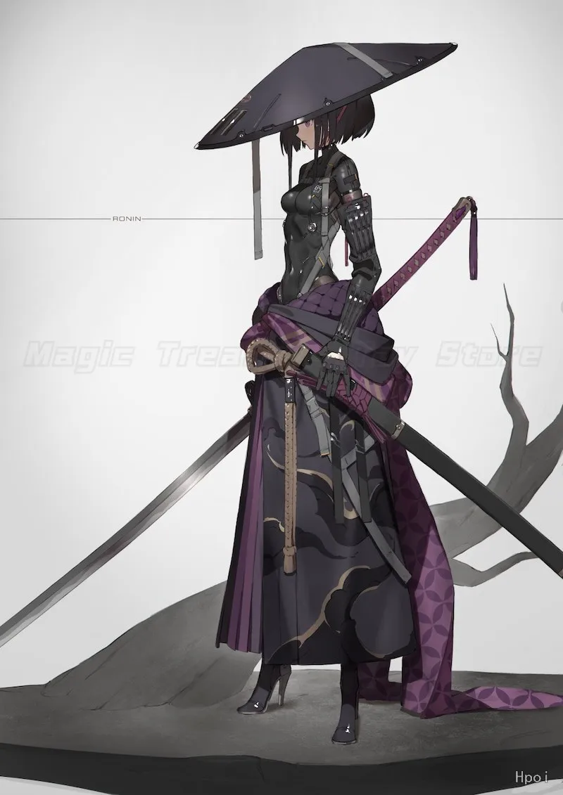 Фото 【В наличии】 Оригинальные фигурки Max Factory GSC Figma 549 FALSLANDER RONIN, коллекция аниме-украшений, подарки №4