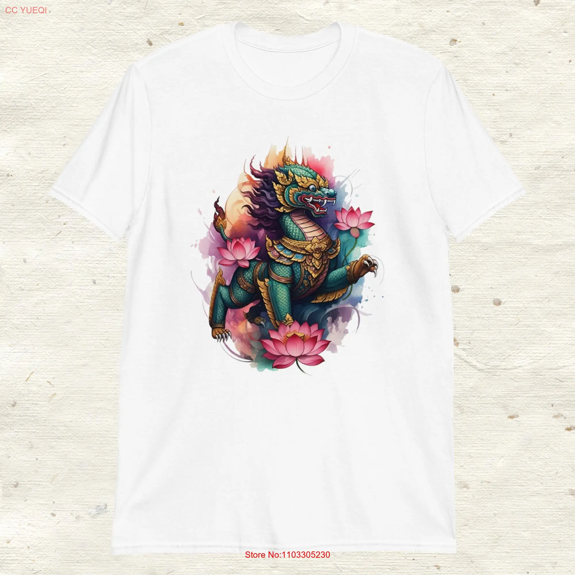 Singha T shirt Thai Culture Unique Mythology  long or short sleeves