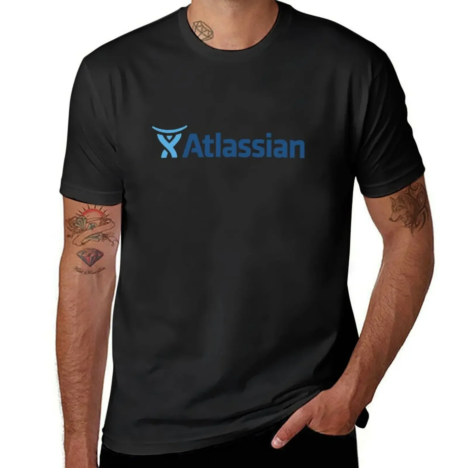 Программируемые инструменты atlassian, программное обеспечение, футболка, Мужская одежда, принт животных для мальчиков, дизайнерские рубашки, дешевая одежда для мужчин