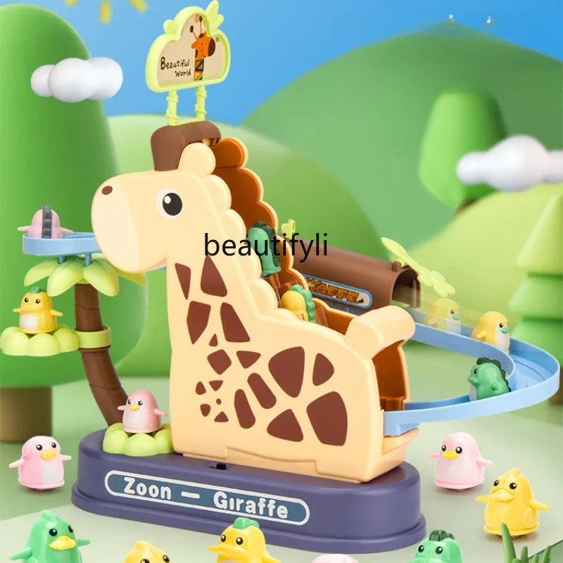 Игрушки-слайды для детей 1-3 лет. Электрическая развивающая музыка. Детская сборка. Трек для восхождения по лестнице. Подарки на День защиты детей.