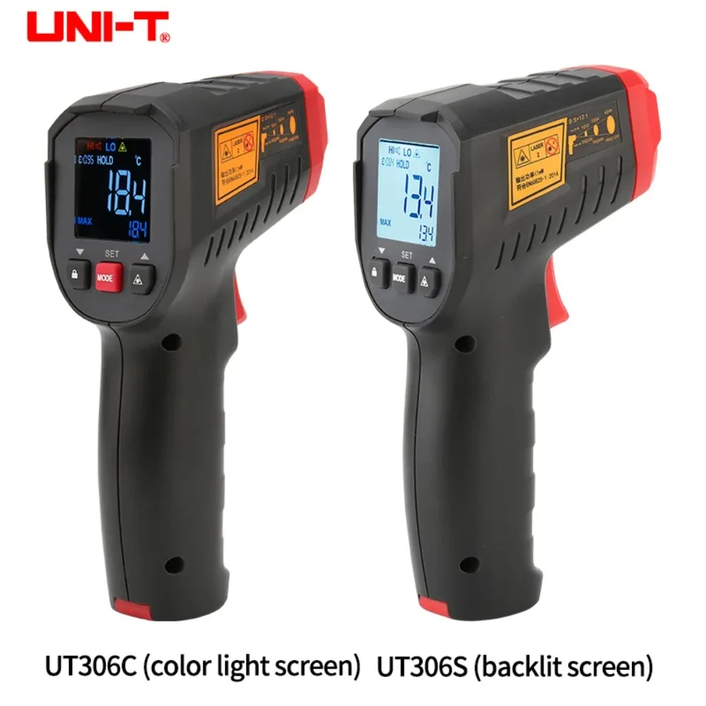 UNI-T UT306S UT306C цифровой термометр бесконтактный бытовой промышленный инфракрасный лазерный тестер температуры измерительный пистолет-50 ℃ -500 ℃