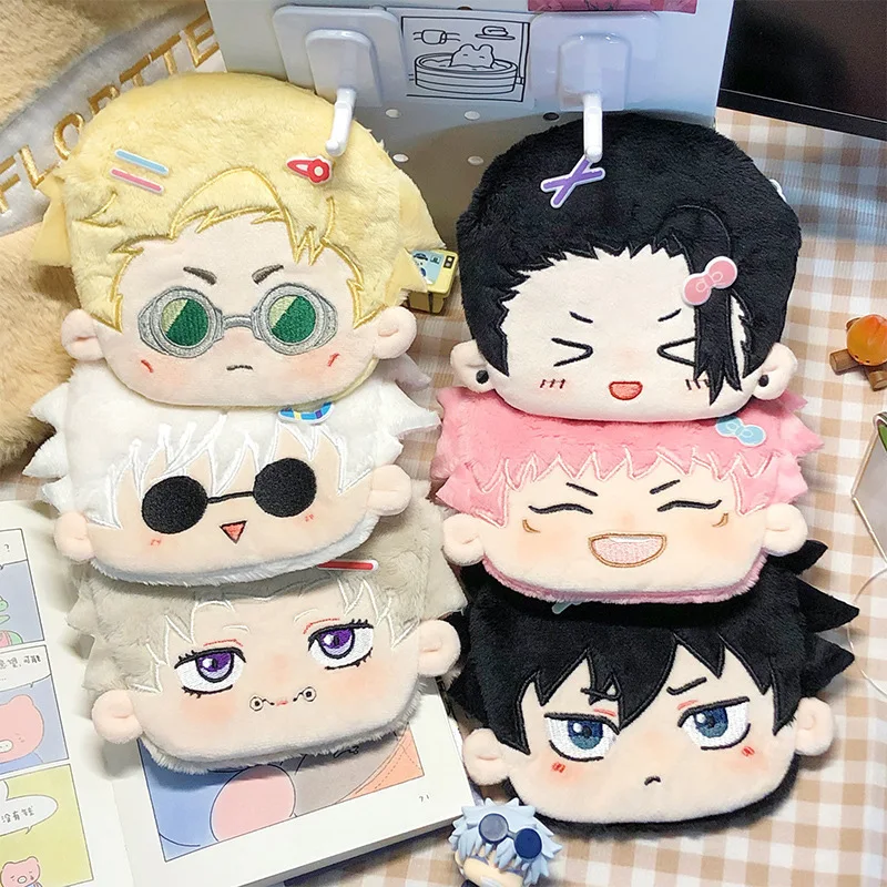 Jujutsu Kaisen аниме плюшевый кошелек для монет Gojo Satoru Geto Suguru Lungkin Yuji Fushiguro Megumi мультяшная сумка для хранения праздничный подарок