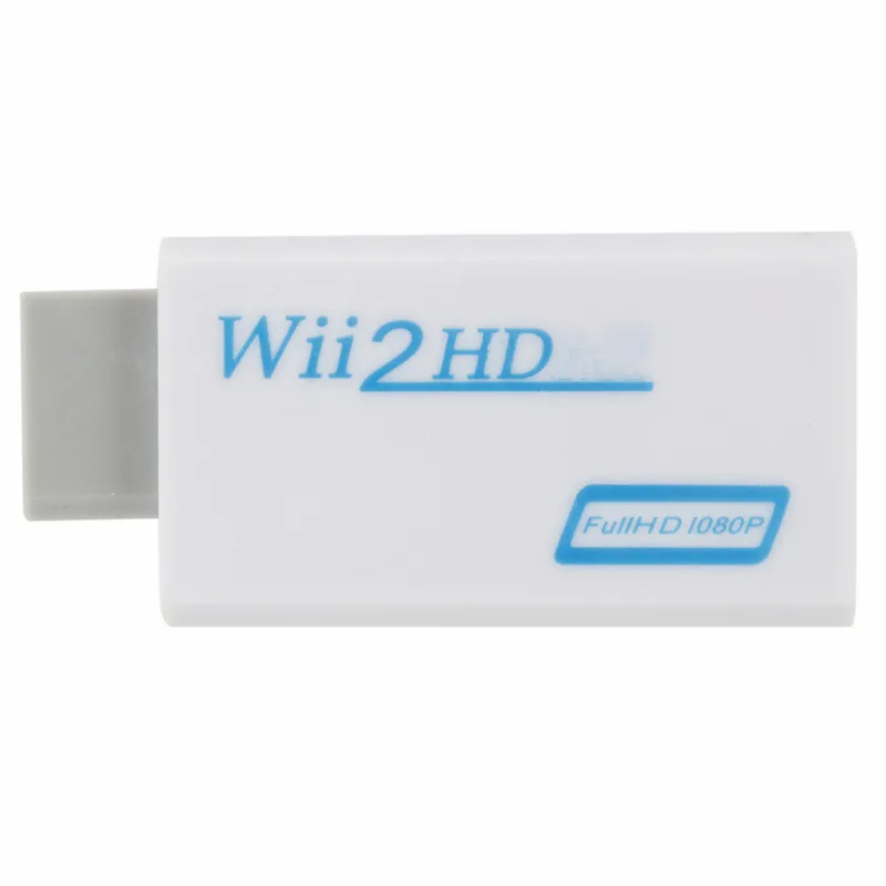 Full HD 1080P Wii-HDMI-совместимый преобразователь-адаптер Wii2HDMI-совместимый преобразователь 3,5 мм аудио для ПК HDTV монитор дисплей