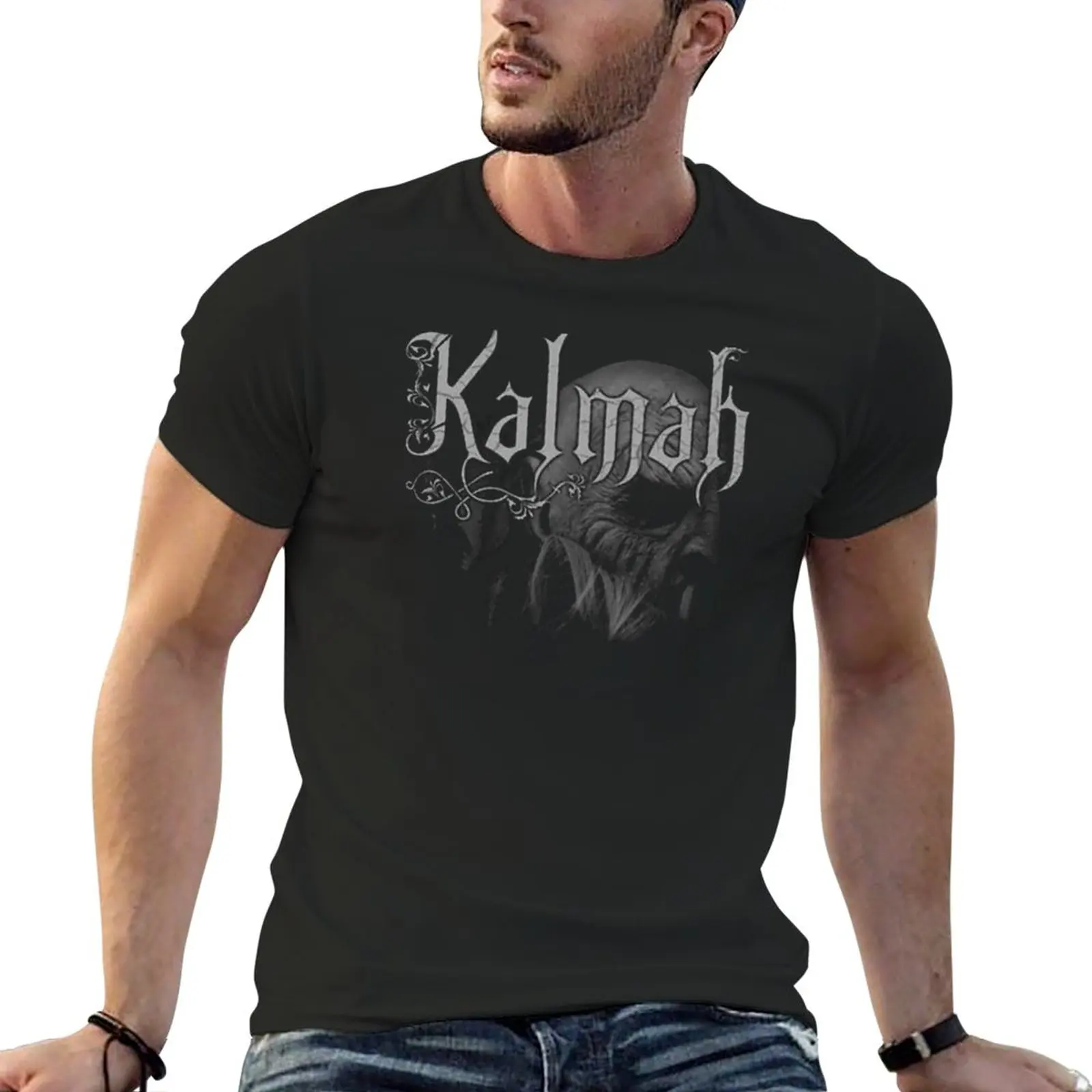 Популярная футболка KALMAH BAND, новинка, футболка оверсайз, футболки на заказ, футболки без рисунка, мужские футболки с графическим рисунком