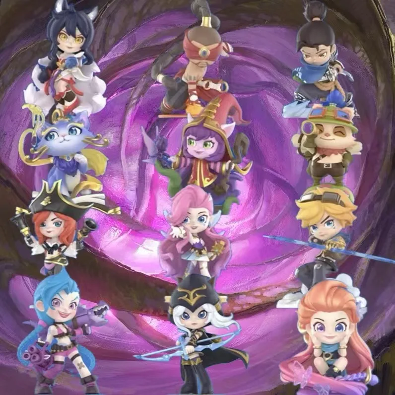 Классические персонажи BlindBox Ahri Yuumi Lulu Teemo Yasuo Jinx Ashe Zoe Seraphine Ezreal Leesin Missfortune Фигурка оригинал
