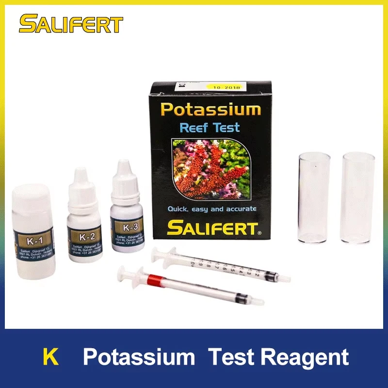 Комплект тестера морской воды Salifert, Ca, Cu, I2, KH, Mg, NH4, NH4, NO2, нитрит, NO3, нитрат, PH, PO4, Sr, мощная вода T