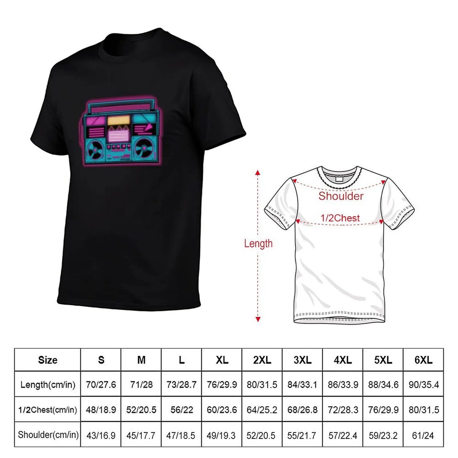 Retro Synthwave Cassete Player T-Shirt g man t shirts for men man t shirts high quality luxury brand T-Shirt (art.: 3920d23a16ffc) - 3920d23a16ffc