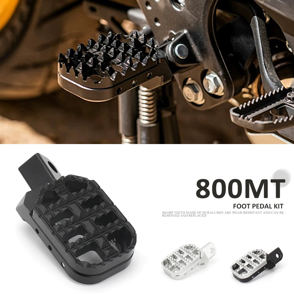 Для CF MOTO CFMOTO 800 MT 800MT 800mt 800 Mt мотоциклетные черные Серебряные колышки для ног с регулируемыми зубьями набор педалей