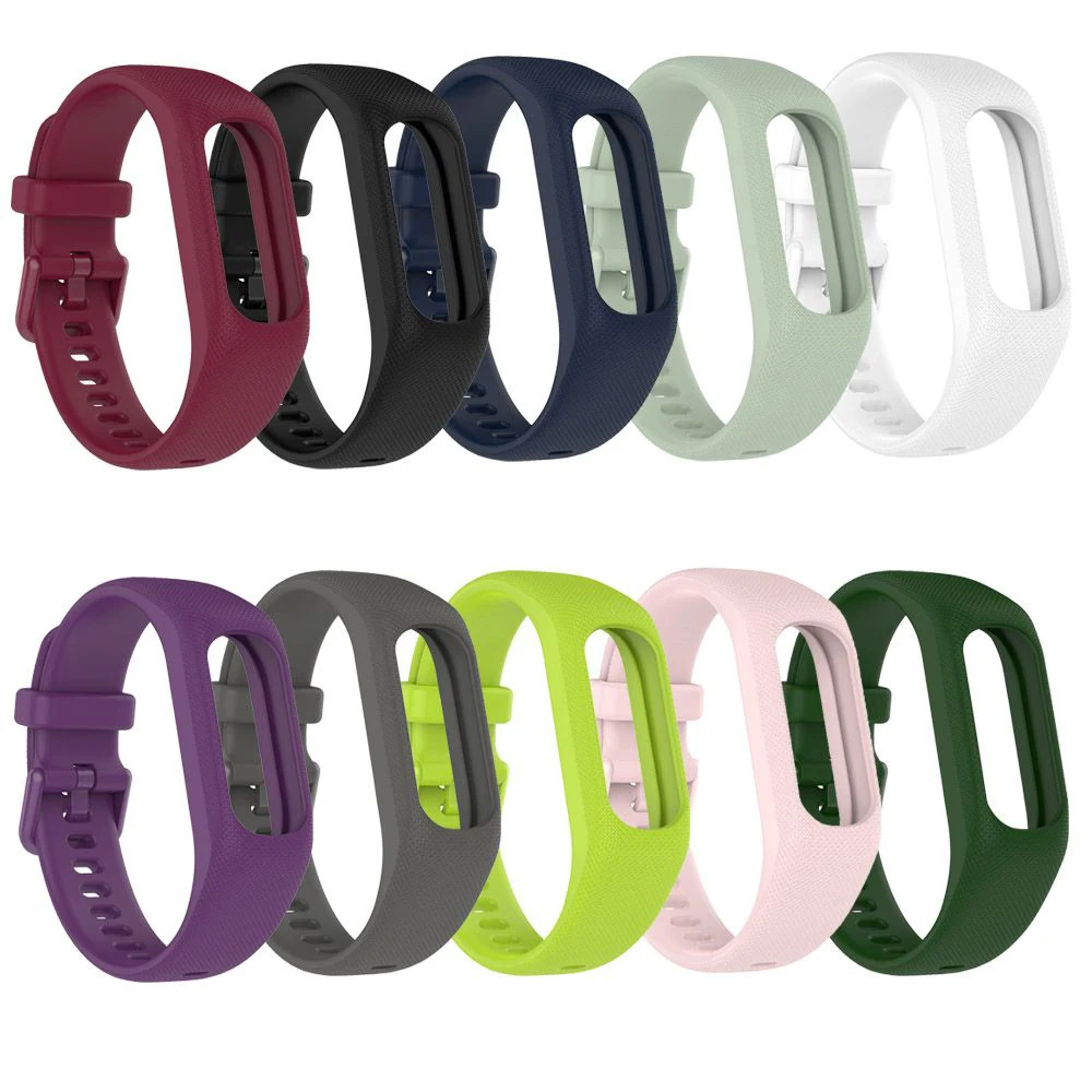 Силиконовые спортивные ремешки для Garmin Vivosmart 5, умные ремешки, аксессуары для часов, сменный браслет, сделай сам, ручная работа