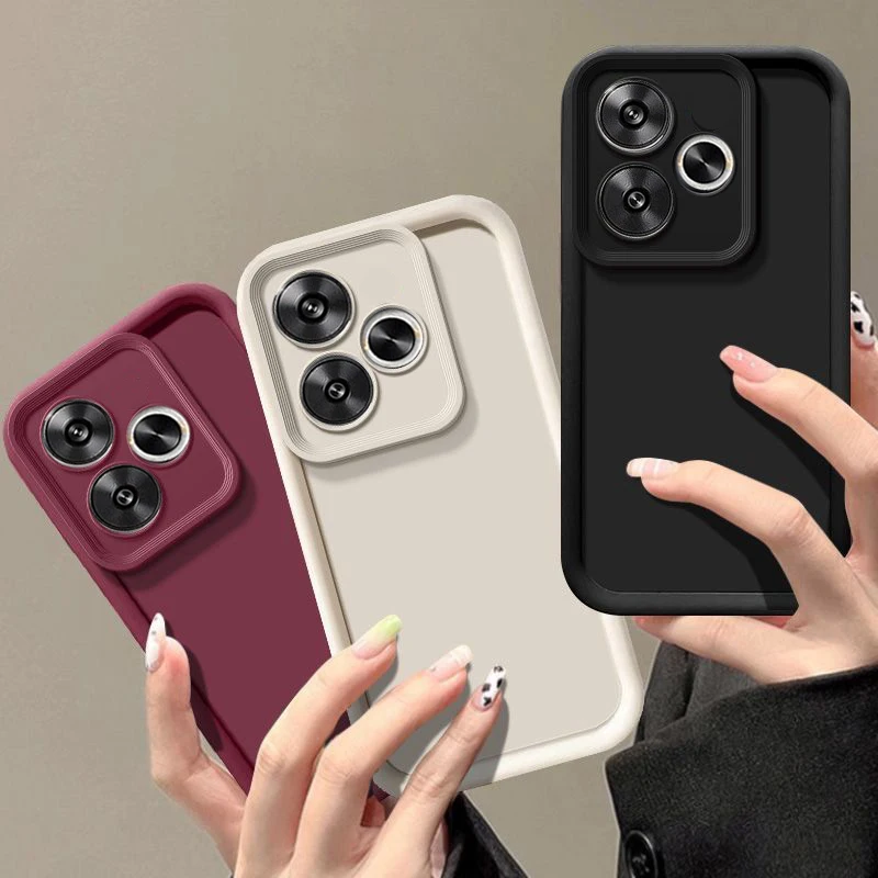 Для Xiaomi Poco M6 4G чехол Xiaomi POCO M6 4G чехол для телефона защитная камера защита от падения мягкий чехол