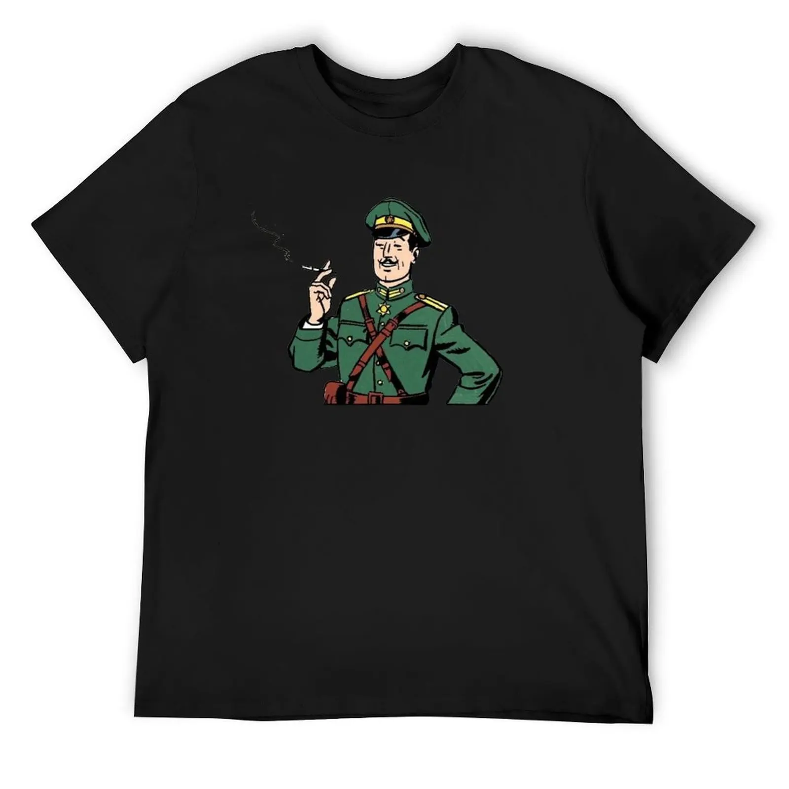 Футболка Colonel Olrik (из The Strange Encounter (L'?trange Rendez-Vous)) Персонализированная футболка для мужчин