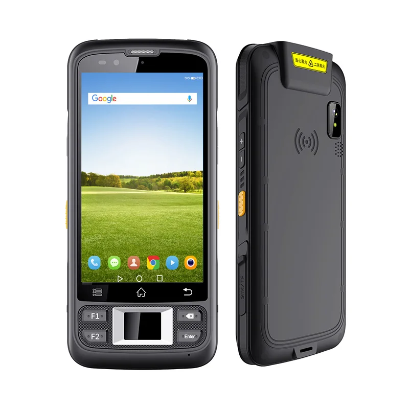 Ручной сканер штрих-кода QR и RFID UHF PDA для мобильного терминала на Android 12 с интерфейсом TF/SIM/Type-C/SAM