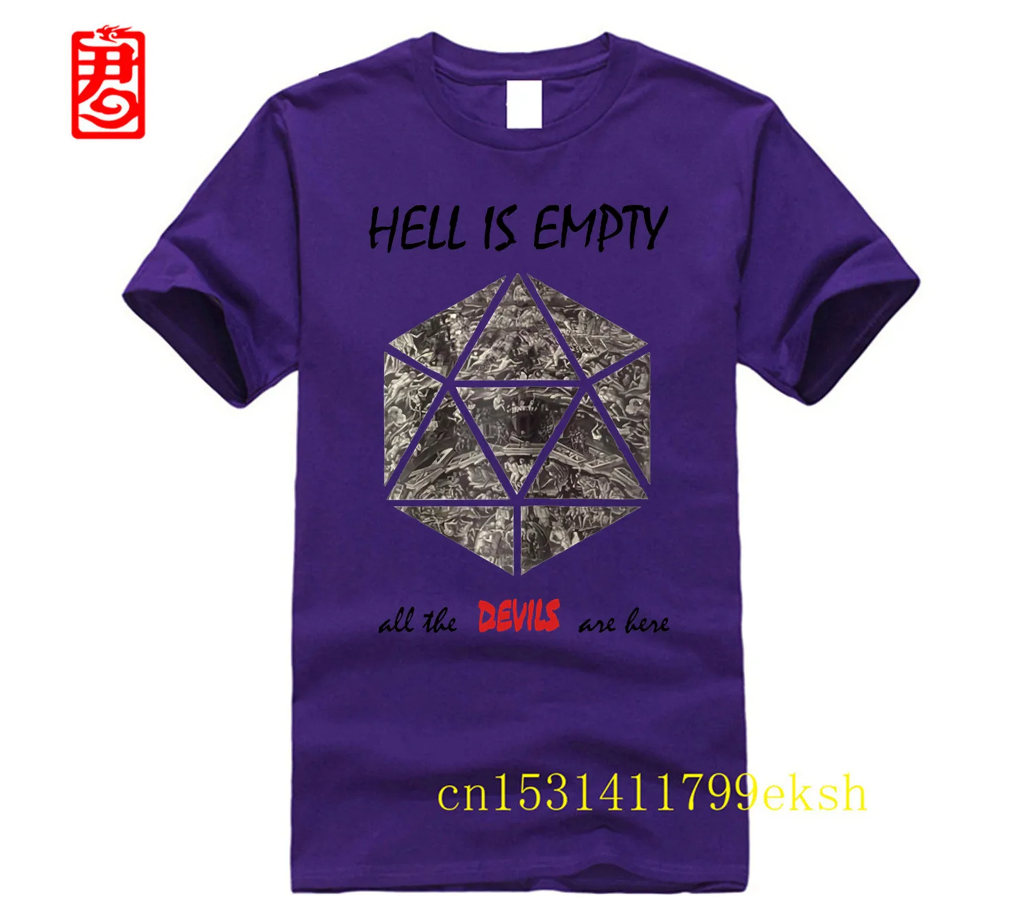 2023 бренд Diamond Hell Is Blank, все демоны здесь, Мужская футболка (art.: 3920c089818f3) - 3920c089818f3