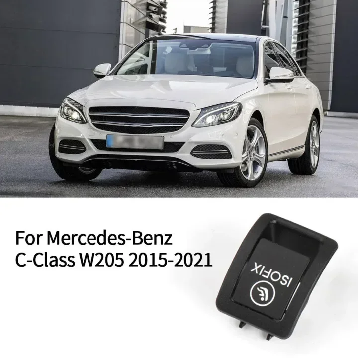 Черный чехол ISOFIX на заказ для Mercedes C Class W205 C300 C350 C200 C180, размещение автомобиля на заднем детском сиденье