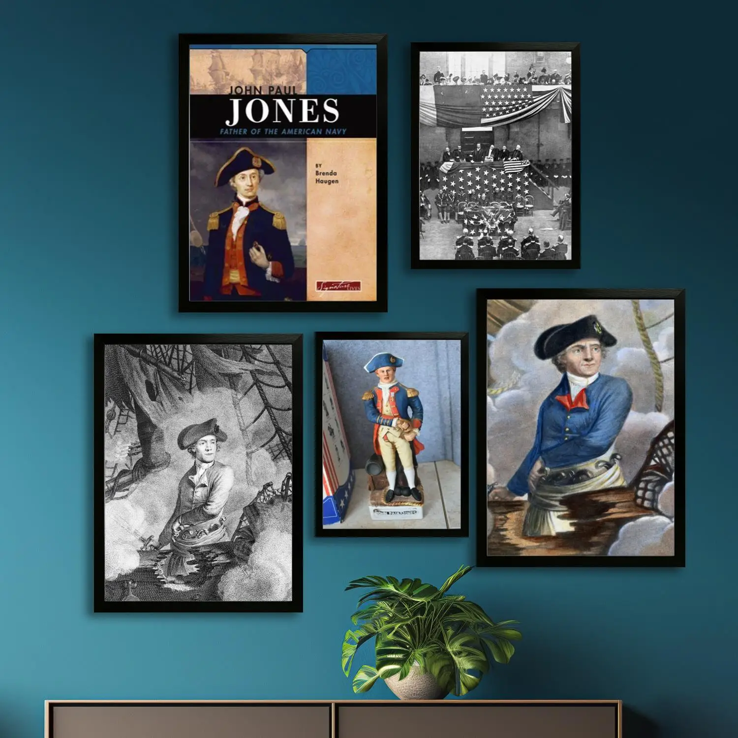 Полотно John Paul Jones, настенное искусство, печать с изображением, современная семья, декор для спальни, постеры, декоративная живопись