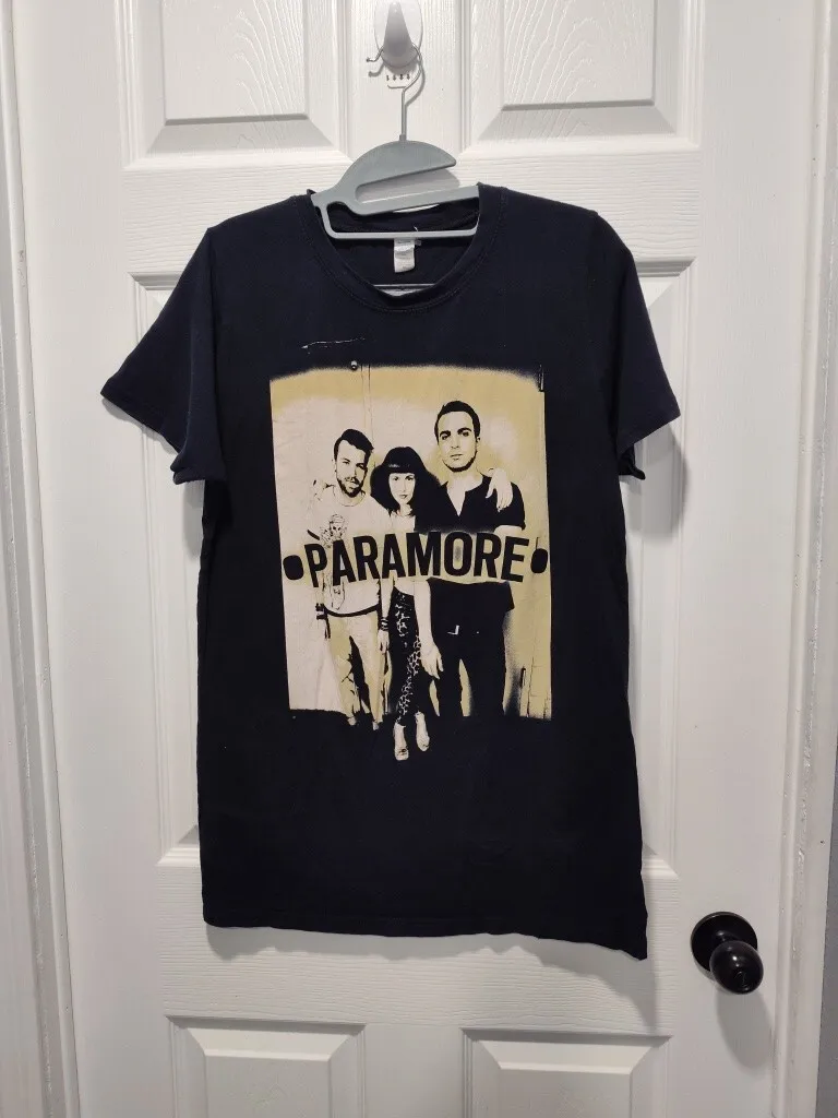 Рубашка Paramore, черная хлопковая рубашка унисекс с графическим концертом, размер XXL, маленькая одежда в стиле аниме, мужская футболка, мужская одежда