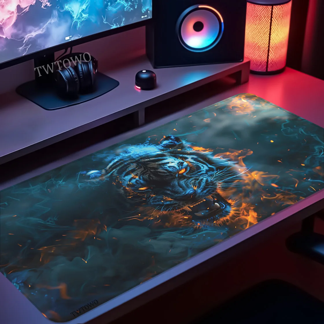 Коврик для мыши Gaming Tiger Lion XL, большой домашний коврик для мыши HD XXL, игровой коврик, коврики для мыши, мягкий ковер, натуральный каучук, офисные аксессуары