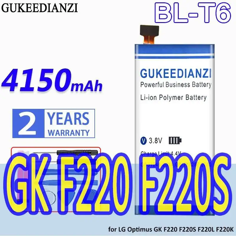 Стабильный аккумулятор мобильного телефона BL-T6 4150 мАч для LG Optimus GK F220 F220S F220L F220K
