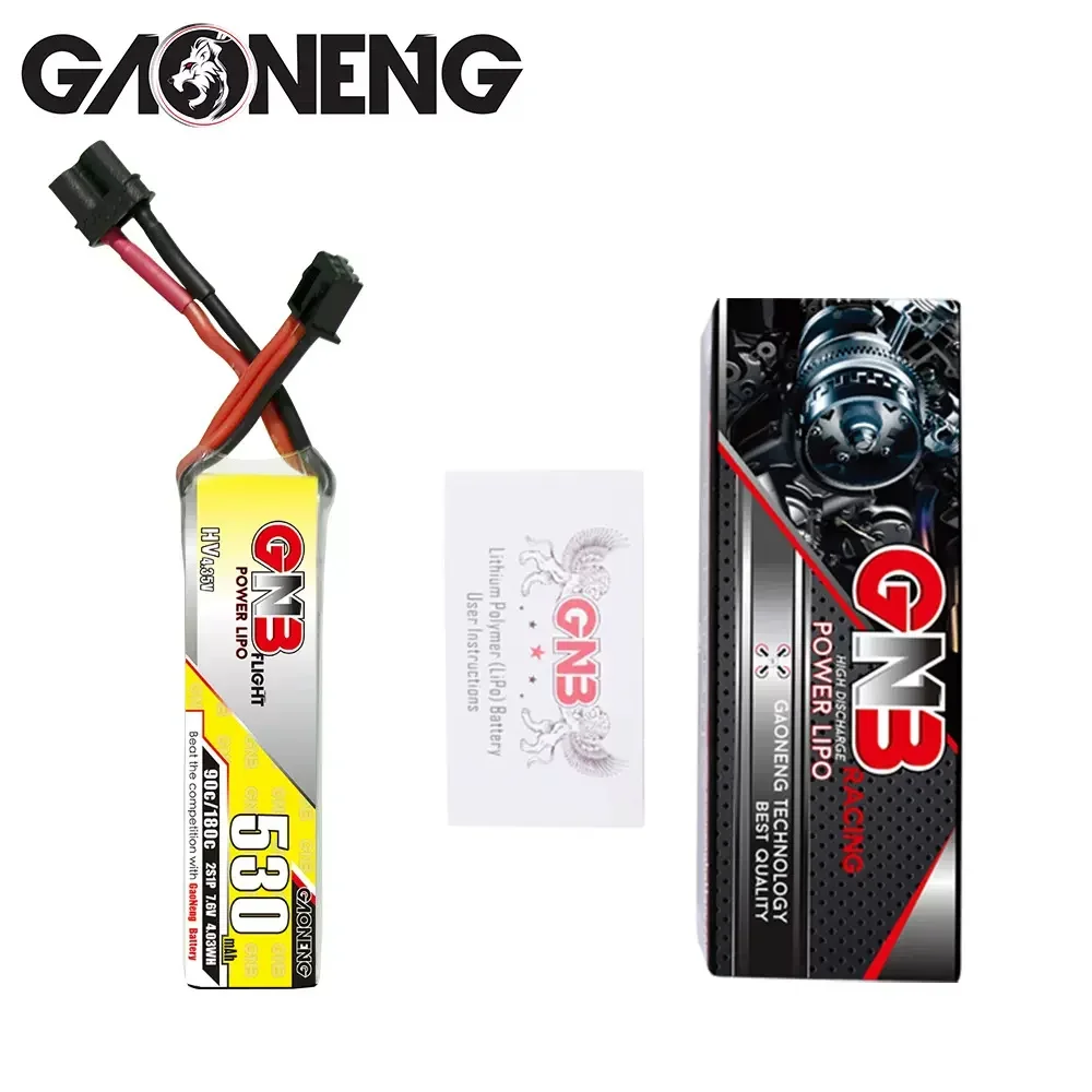 GAONENG 2S3S 90C GNB 530 мАч 7,6 В11,4 В LIHV легкая литиевая батарея Lipo FPV запасные части для гонок фристайла (art.: 3920cac22b2b1) - 3920cac22b2b1