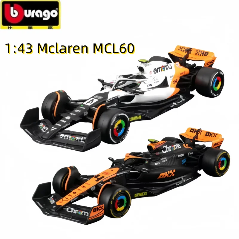 Новый Bburago 1:43 Mclaren MCL60 Марокканская версия PPS Сингапурская модель автомобиля из сплава, миниатюрный литой под давлением # 4 Mcl60 F1 Игрушки Рождественские подарки