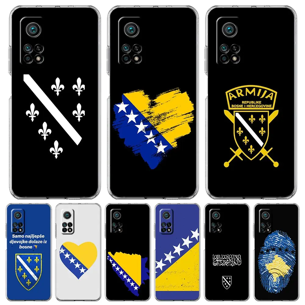 Чехол для телефона Xiaomi 14 15 13 14T 13T 12T 11T Pro 12 11 Lite Poco X7 X6 X5 X3 NFC F7 F6, чехол для паспорта Боснии и Герцеговины