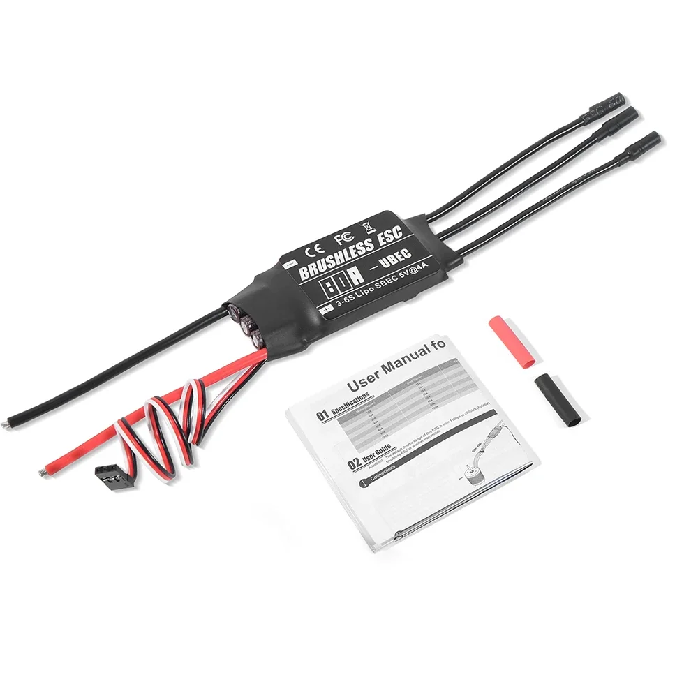 Фото 1 шт. 20A 30A 40A 50A 60A 80A бесщеточный ESC электронный регулятор скорости с UBEC для радиоуправляемого вертолета №2